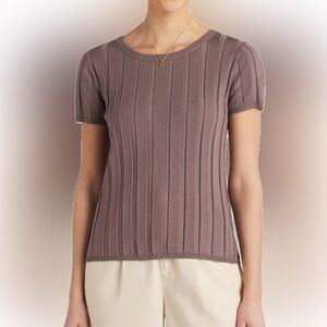 Kyler Wide Rib Sweater Tee